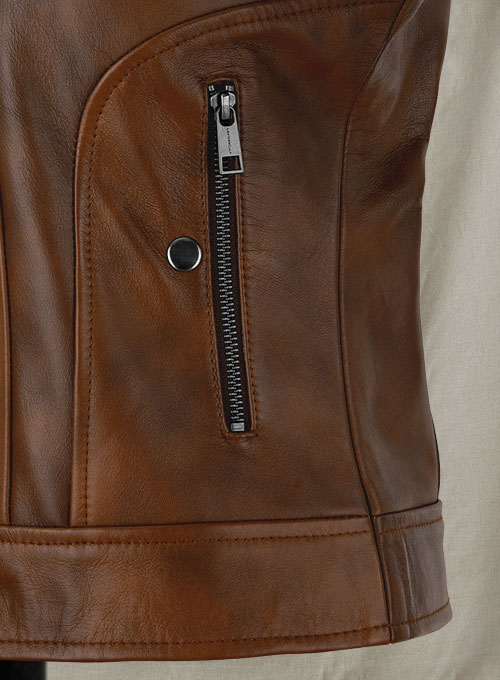 (image for) Selena Gomez Coach SS18 Leather Jacket