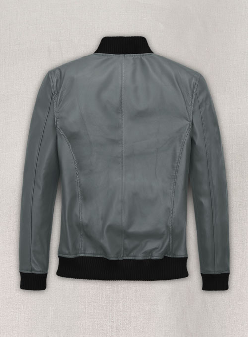 (image for) Soft Sherpa Gray Tom Cruise Leather Jacket #2 - Click Image to Close