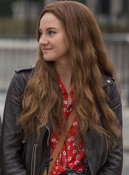 (image for) Shailene Woodley Snowden Leather Jacket - Click Image to Close