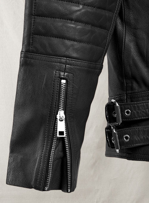 Shotgun Black Moto Leather Jacket
