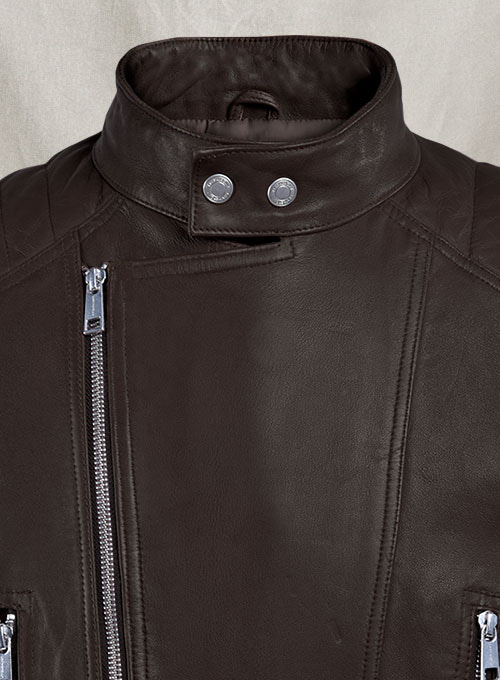 Shotgun Brown Moto Leather Jacket