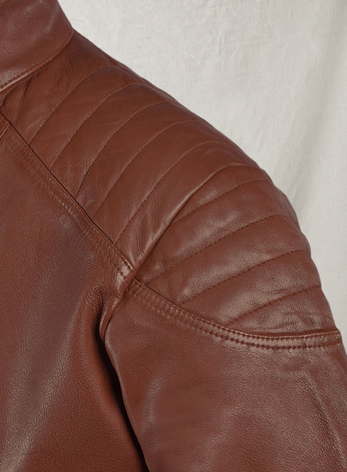 Shotgun Tan Moto Leather Jacket - Click Image to Close