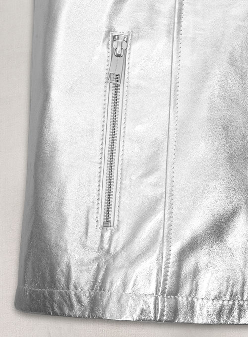 Silver Leather Jacket #109