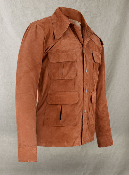 Burnt Orange Suede Tom Cruise American Made Leather Jacket