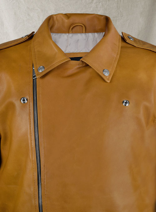(image for) Rutland Caramel Brown Riding Leather Jacket - Click Image to Close