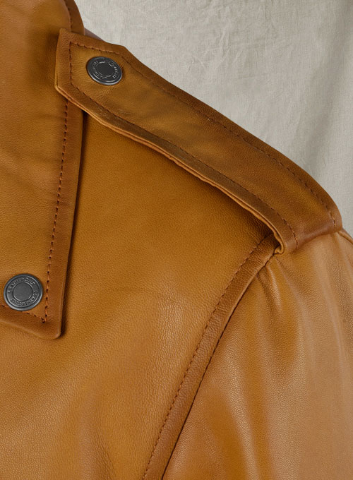 Rutland Caramel Brown Riding Leather Jacket
