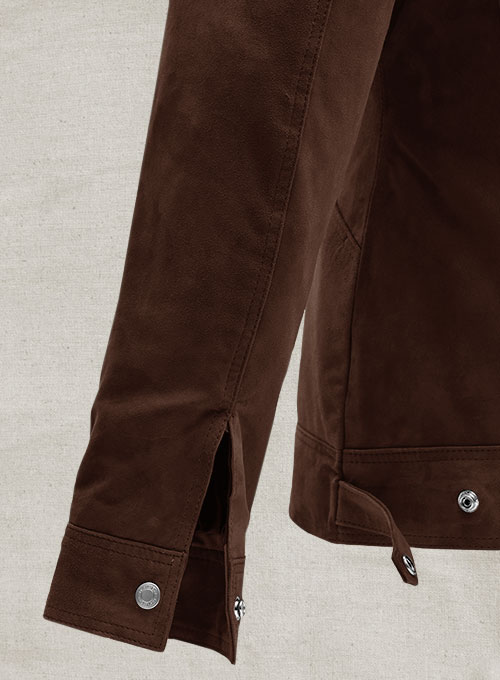 (image for) Brown Frodo Suede Leather Jacket - Click Image to Close