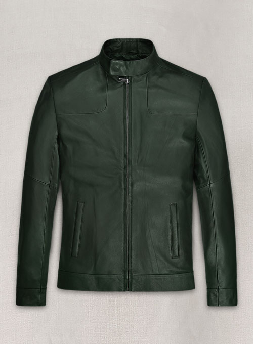 (image for) Soft Deep Olive Tom Cruise Fallout Leather Jacket - Click Image to Close