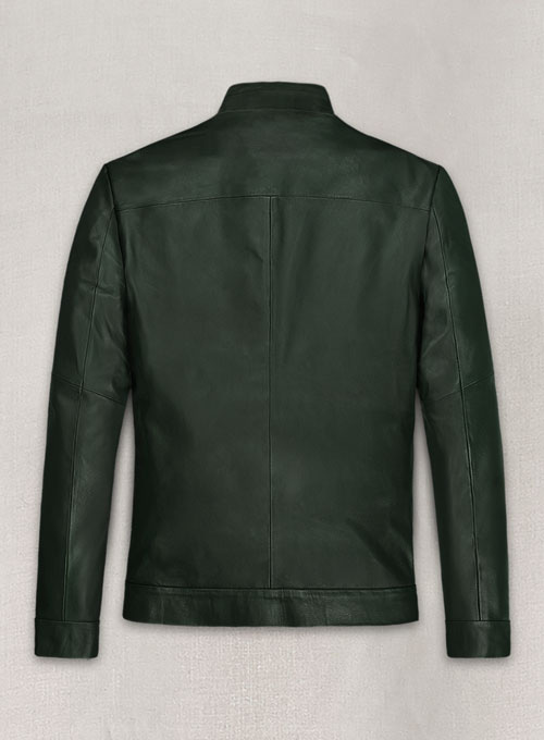 (image for) Soft Deep Olive Tom Cruise Fallout Leather Jacket - Click Image to Close