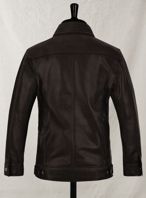 (image for) Soft Dark Brown Don Cheadle Traitor Leather Jacket - Click Image to Close