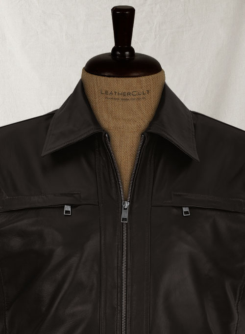 Soft Dark Brown Don Cheadle Traitor Leather Jacket