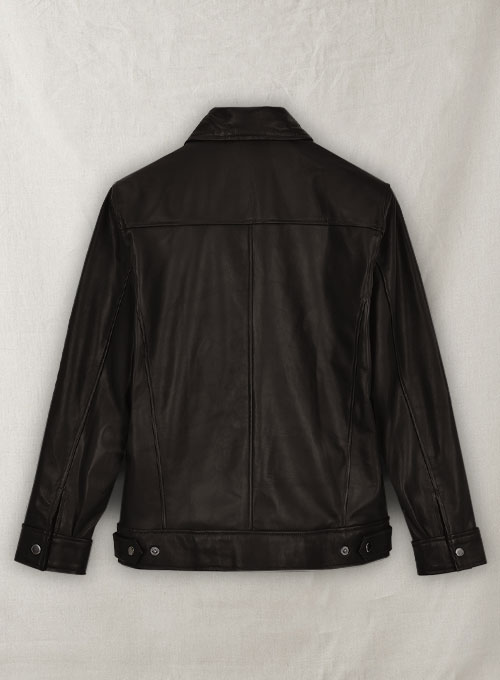 (image for) Soft Dark Brown Don Cheadle Traitor Leather Jacket - Click Image to Close