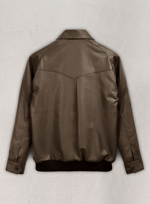 (image for) Soft Scottish Brown David Leather Jacket #2 - Click Image to Close