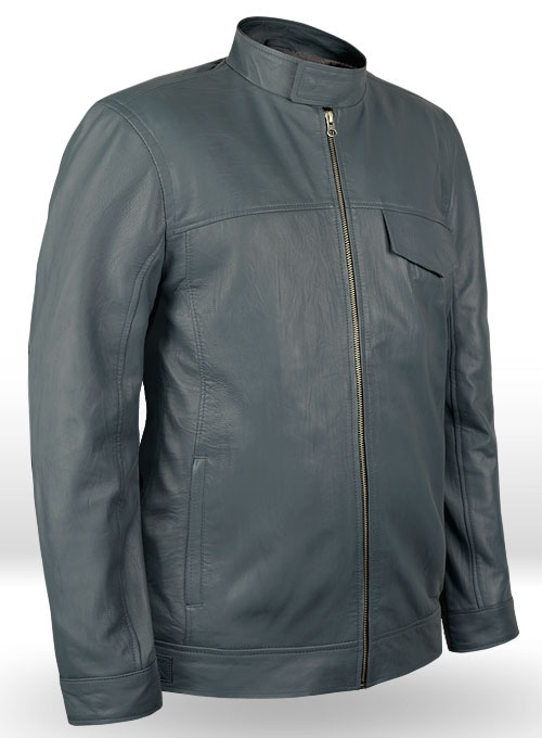 (image for) Soft Sherpa Gray Washed & Wax Shia Labeouf Transformers 3 Jacket - Click Image to Close