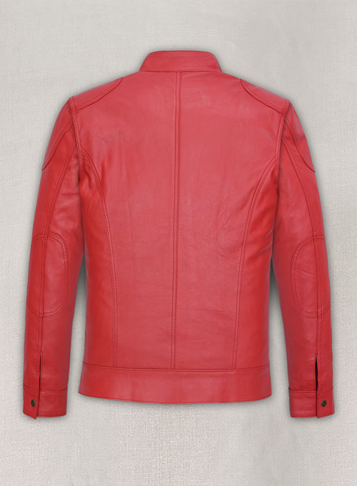(image for) Soft Tango Red Washed & Wax The Expendables Lee Christmas Leather Jacket #2 - Click Image to Close