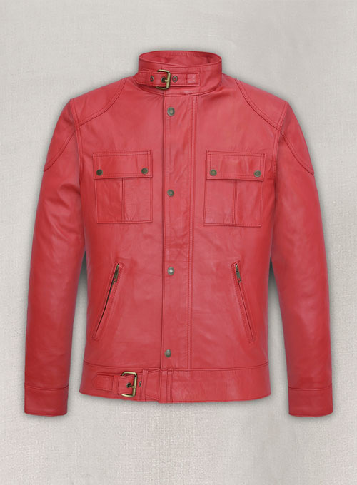 (image for) Soft Tango Red Washed & Wax The Expendables Lee Christmas Leather Jacket