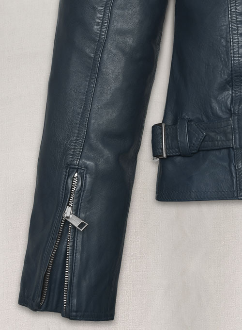 (image for) Soft Winsor Blue Washed & Wax Leather Jacket # 267