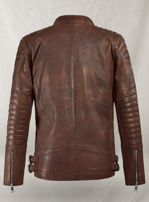 (image for) Shotgun Spanish Brown Moto Leather Jacket