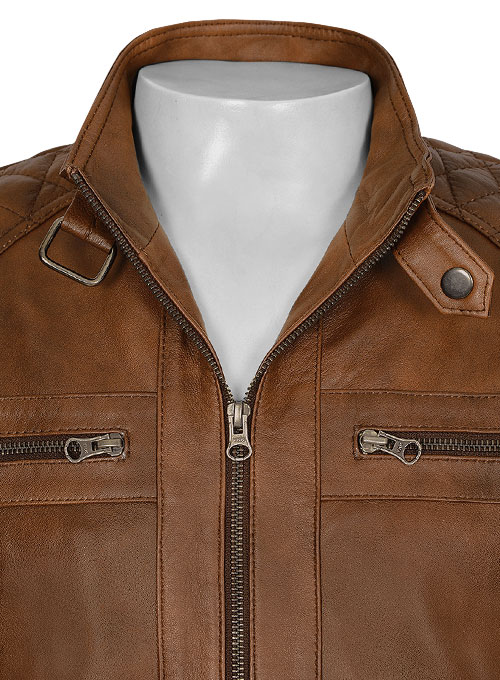 Spanish Brown Leather Jacket # 653