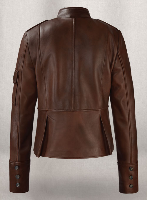 Spanish Brown Katherine Heigl Leather Jacket - Click Image to Close
