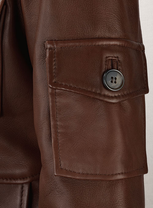 Spanish Brown Katherine Heigl Leather Jacket