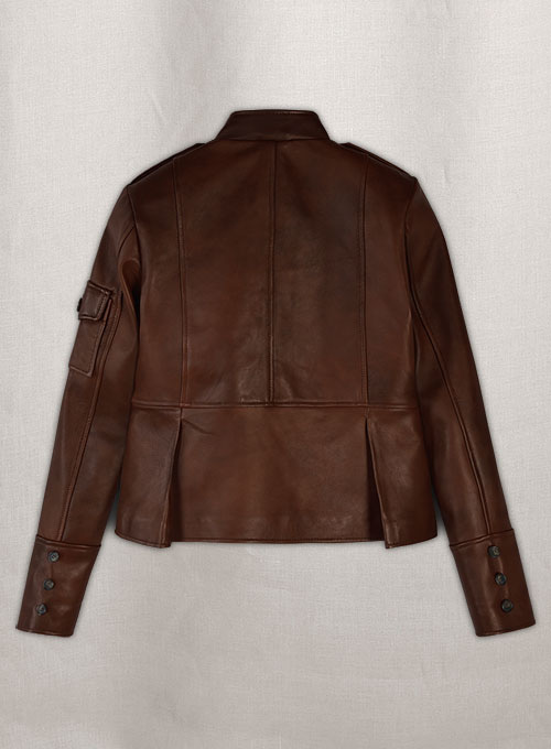 (image for) Spanish Brown Katherine Heigl Leather Jacket - Click Image to Close