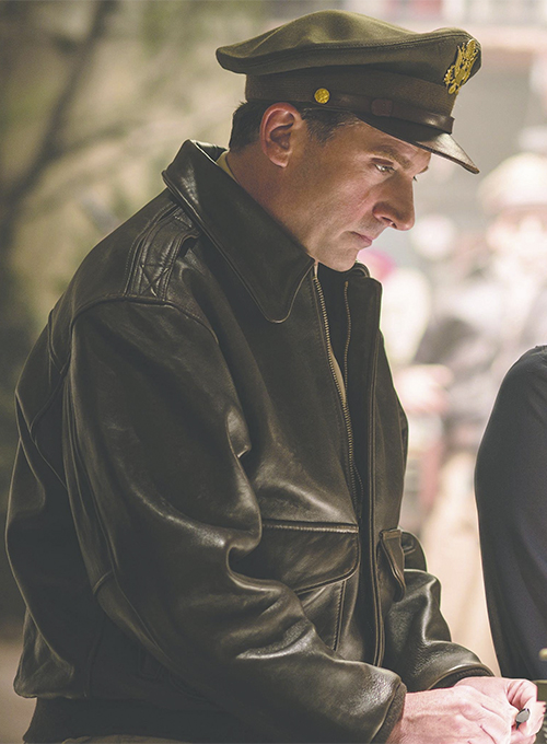 (image for) Steve Carell Welcome to Marwen Bomber Leather Jacket