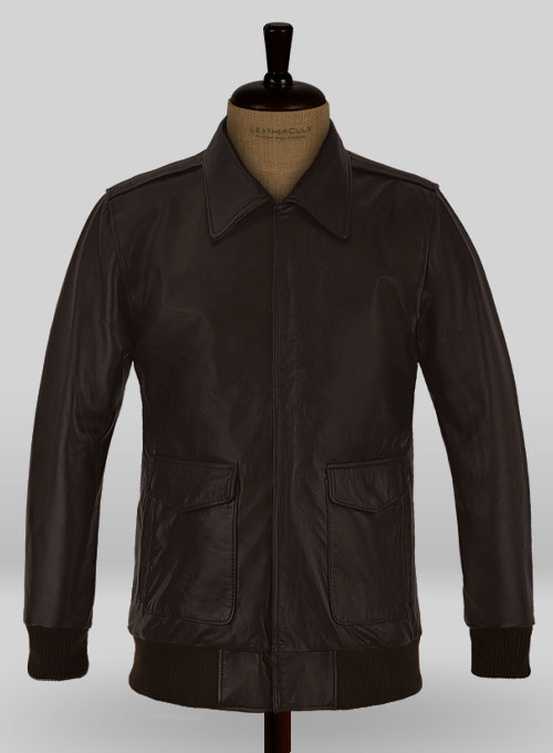 (image for) Steve Carell Welcome to Marwen Bomber Leather Jacket - Click Image to Close