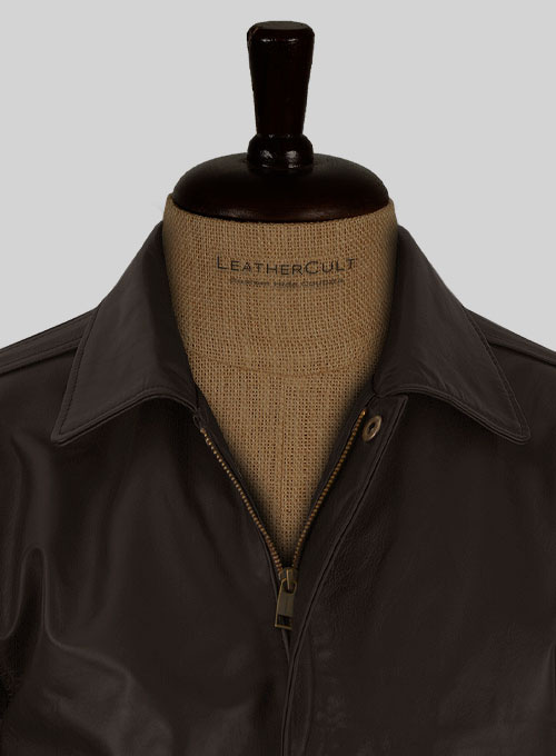 (image for) Steve Carell Welcome to Marwen Bomber Leather Jacket - Click Image to Close