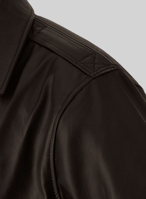 (image for) Steve Carell Welcome to Marwen Bomber Leather Jacket