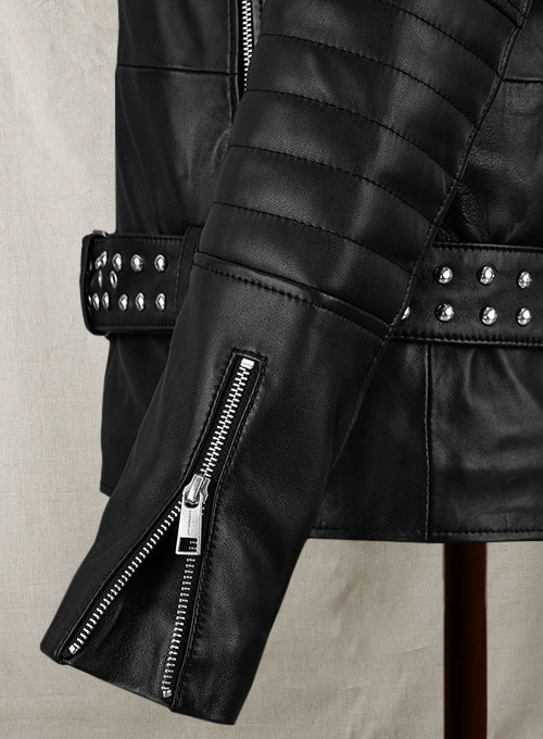 (image for) Studded Biker Leather Jacket - Click Image to Close