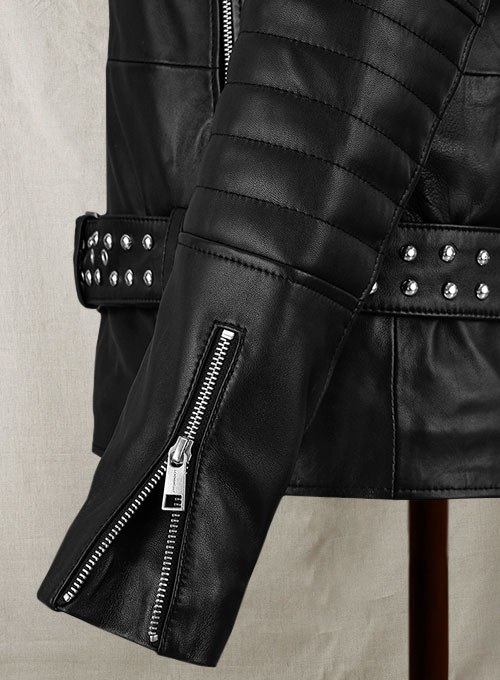 Studded Biker Leather Jacket : LeatherCult: Genuine Custom Leather  Products, Jackets for Men & Women