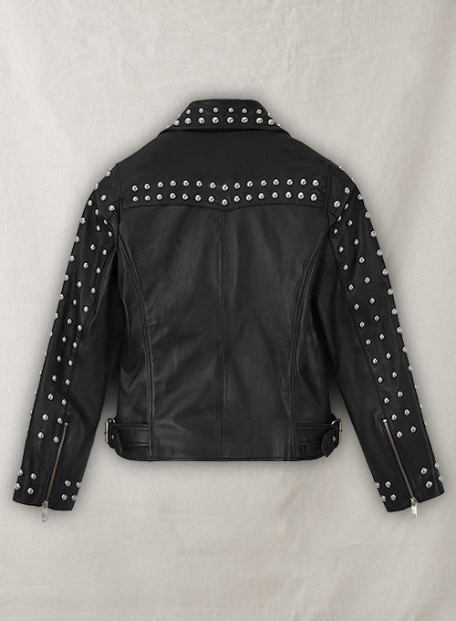 Studded Calfskin Biker Jacket - Women - Ready-to-Wear