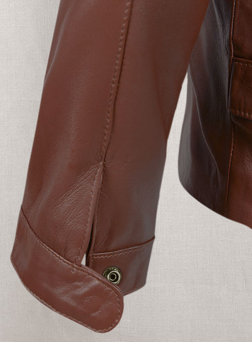 (image for) Tan Brown Minority Report Leather Jacket