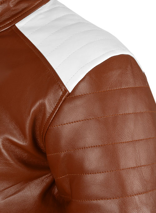 Tan Brown Fight Club Leather Jacket