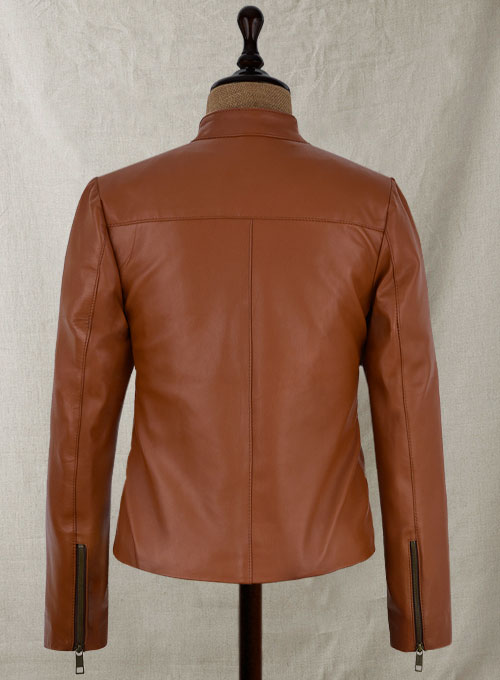 Terrain Brown Ellen Pompeo Leather Jacket - Click Image to Close