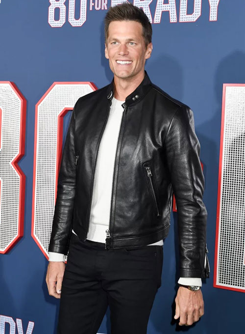 (image for) Tom Brady Leather Jacket - Click Image to Close