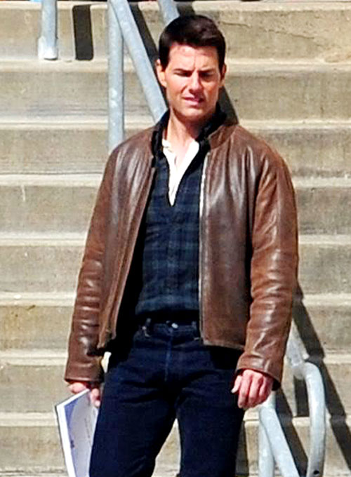 (image for) Tom Cruise Jack Reacher Leather Jacket - Click Image to Close