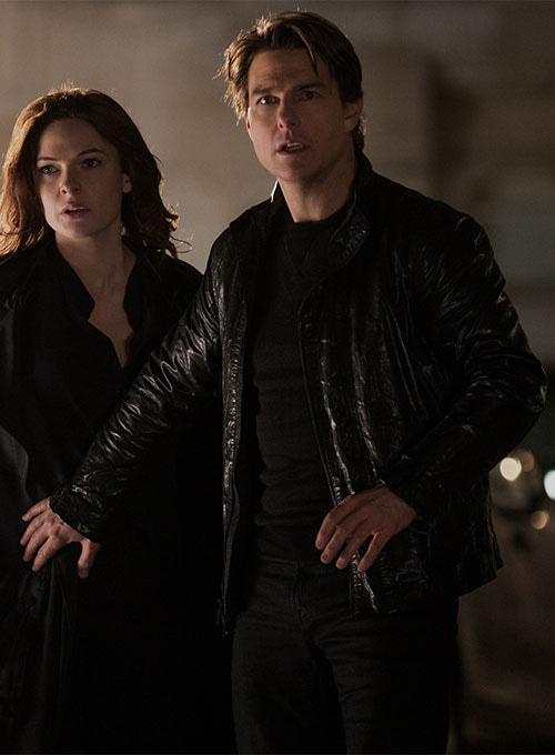 (image for) Tom Cruise Mission Impossible Rogue Nation Leather Jacket - Click Image to Close