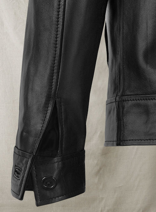 (image for) Short Trench Leather Jacket - Click Image to Close