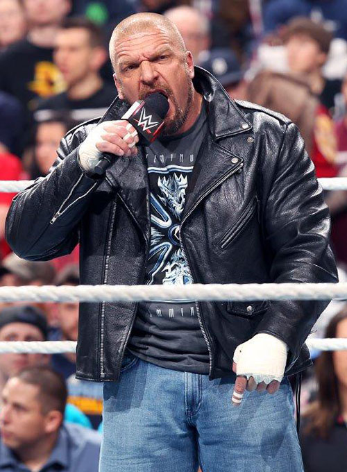 (image for) Triple H Leather Jacket - Click Image to Close