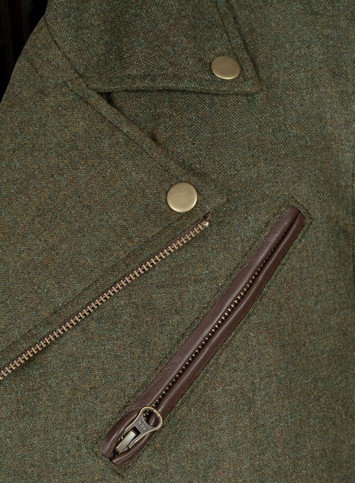 (image for) Tweed Leather Combo Jacket # 666 - Click Image to Close