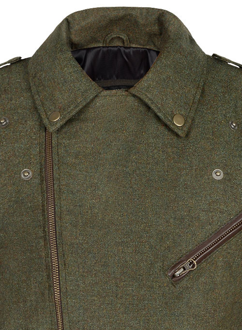 (image for) Tweed Leather Combo Jacket # 666