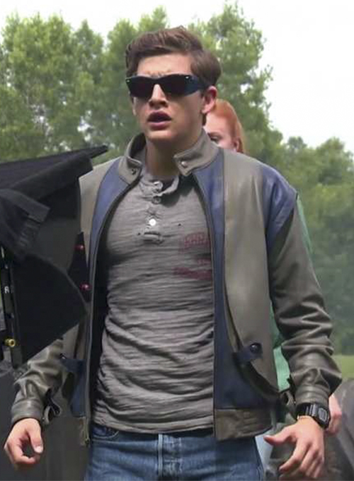 (image for) Tye Sheridan X-Men Apocalypse Leather Jacket - Click Image to Close