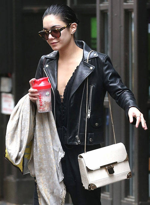(image for) Vanessa Hudgens Leather Jacket #2 - Click Image to Close