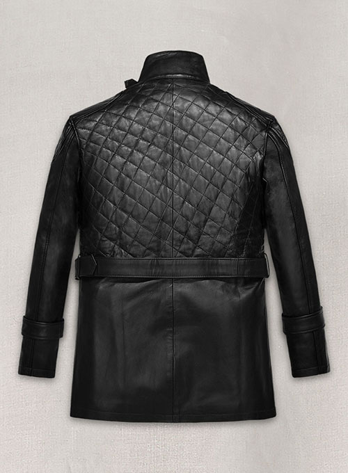 (image for) Victoria Beckham Leather Trench Coat - Click Image to Close
