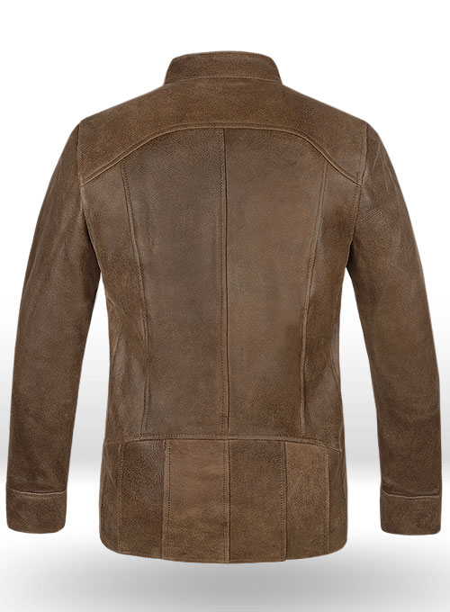 (image for) Vintage Gravel Brown Leather Cycle Jacket #3 - Click Image to Close