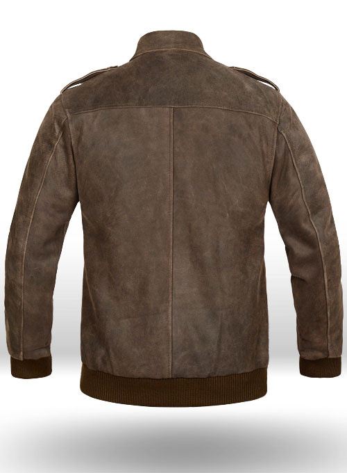 Vintage Brown Grain Avengers Steve Rogers Leather Jacket