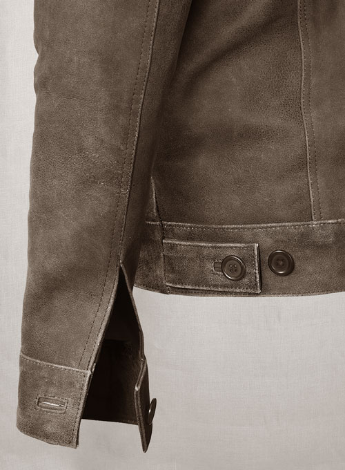(image for) Vintage Gravel Brown Ryan Reynolds Leather Jacket #3