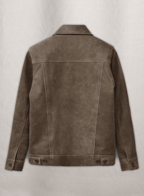 (image for) Vintage Gravel Brown Ryan Reynolds Leather Jacket #3